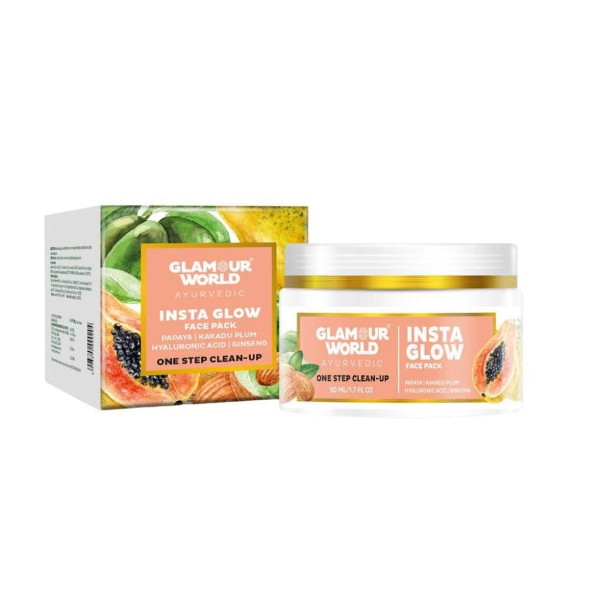 GLAMOUR WORLD AYURVEDIC Insta Glow Fack Pack | Grocsy