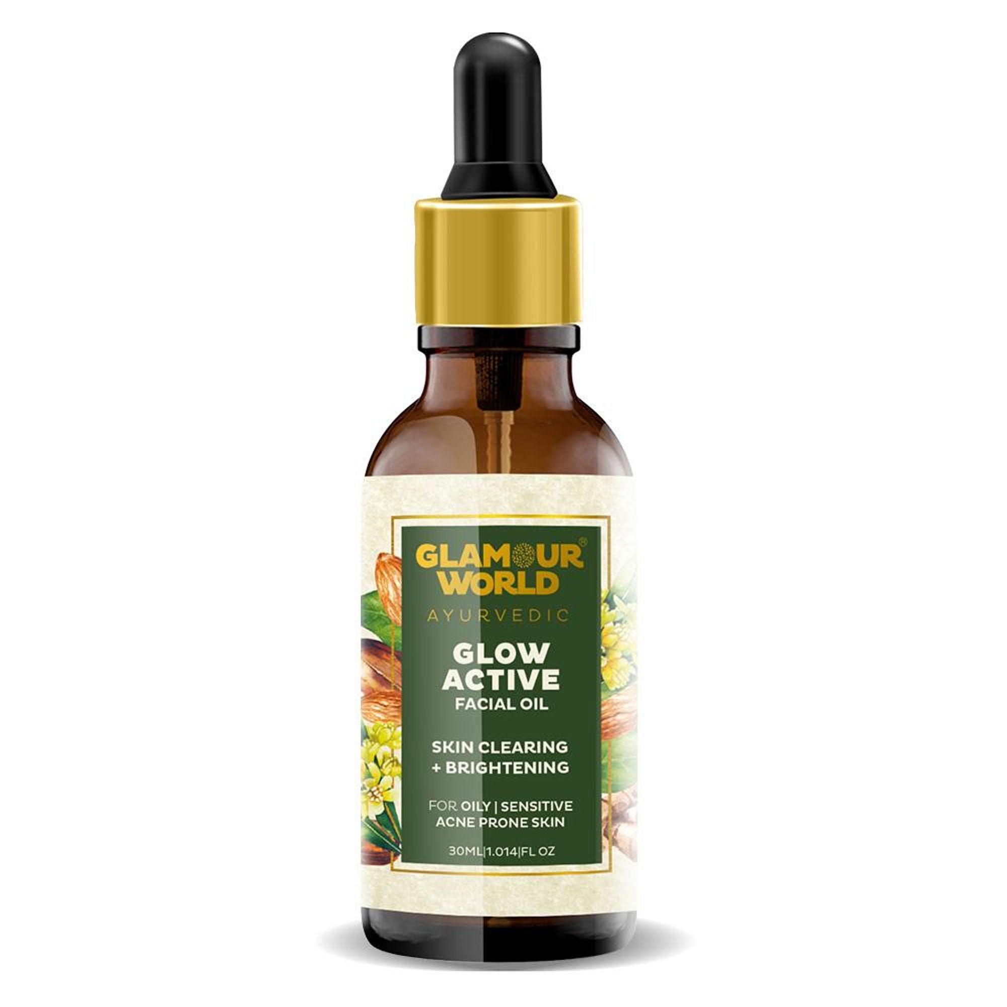 GLAMOUR WORLD AYURVEDIC Glow Active Facial Oil | Grocsy