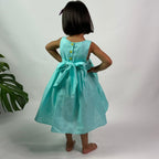 ArthLife Cyan Candy Party Wear Dress | Grocsy