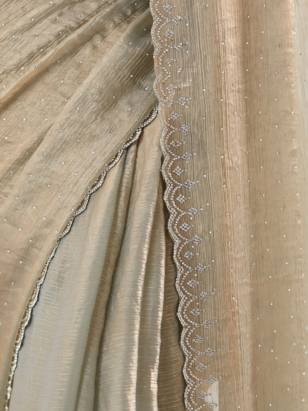 kasee Embellished Beads and Stones Pure Silk Saree | Grocsy