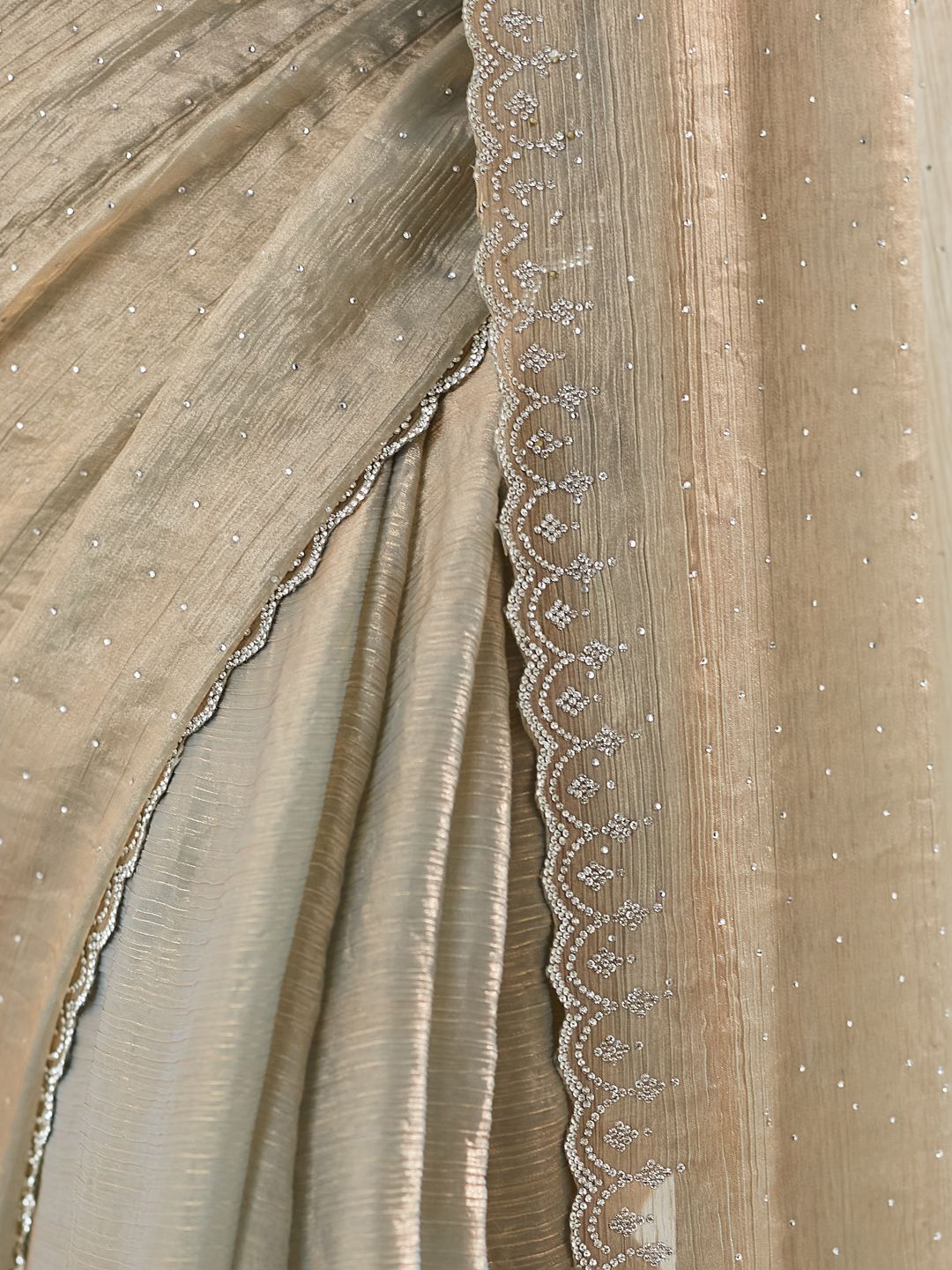 kasee Embellished Beads and Stones Pure Silk Saree | Grocsy