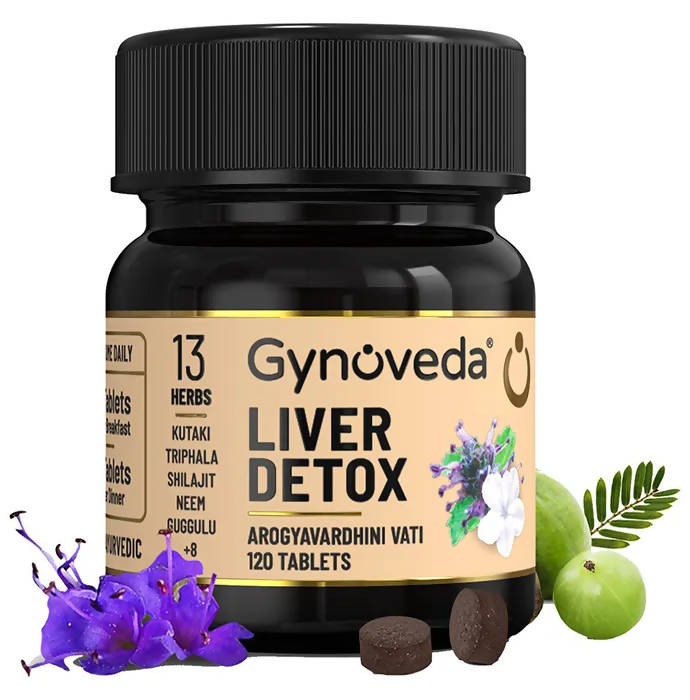 Gynoveda Liver Detox Tablets (Arogyavardhini Vati) | Grocsy