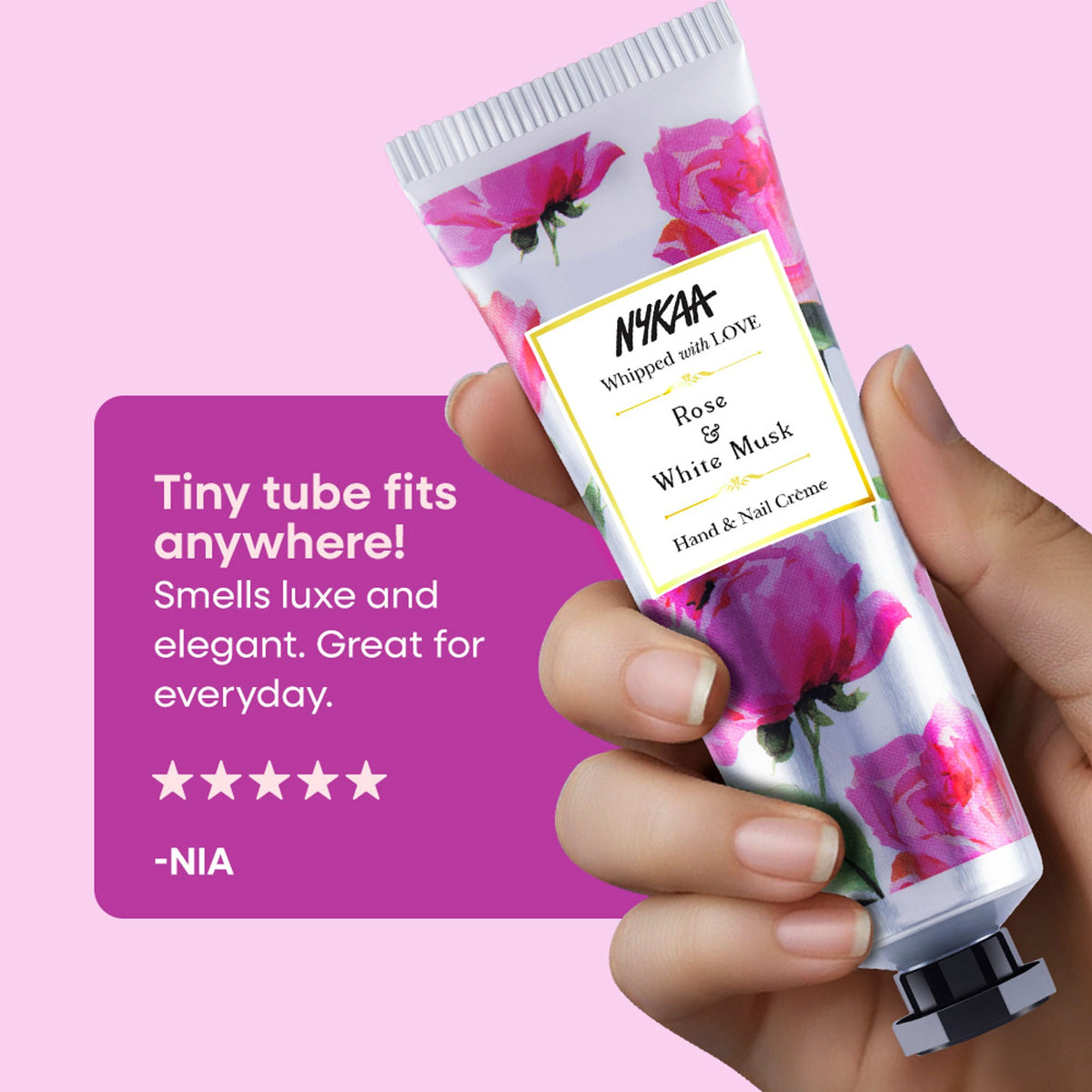 Wanderlust Hand & Nail Creme - Rose & White Musk | Grocsy