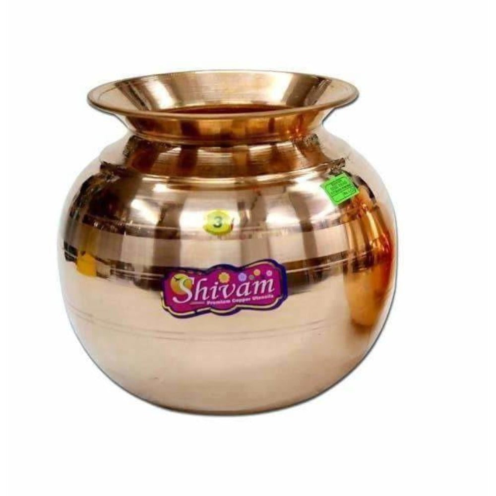 Shivam Copper Pot - Water Storage Pot | Grocsy