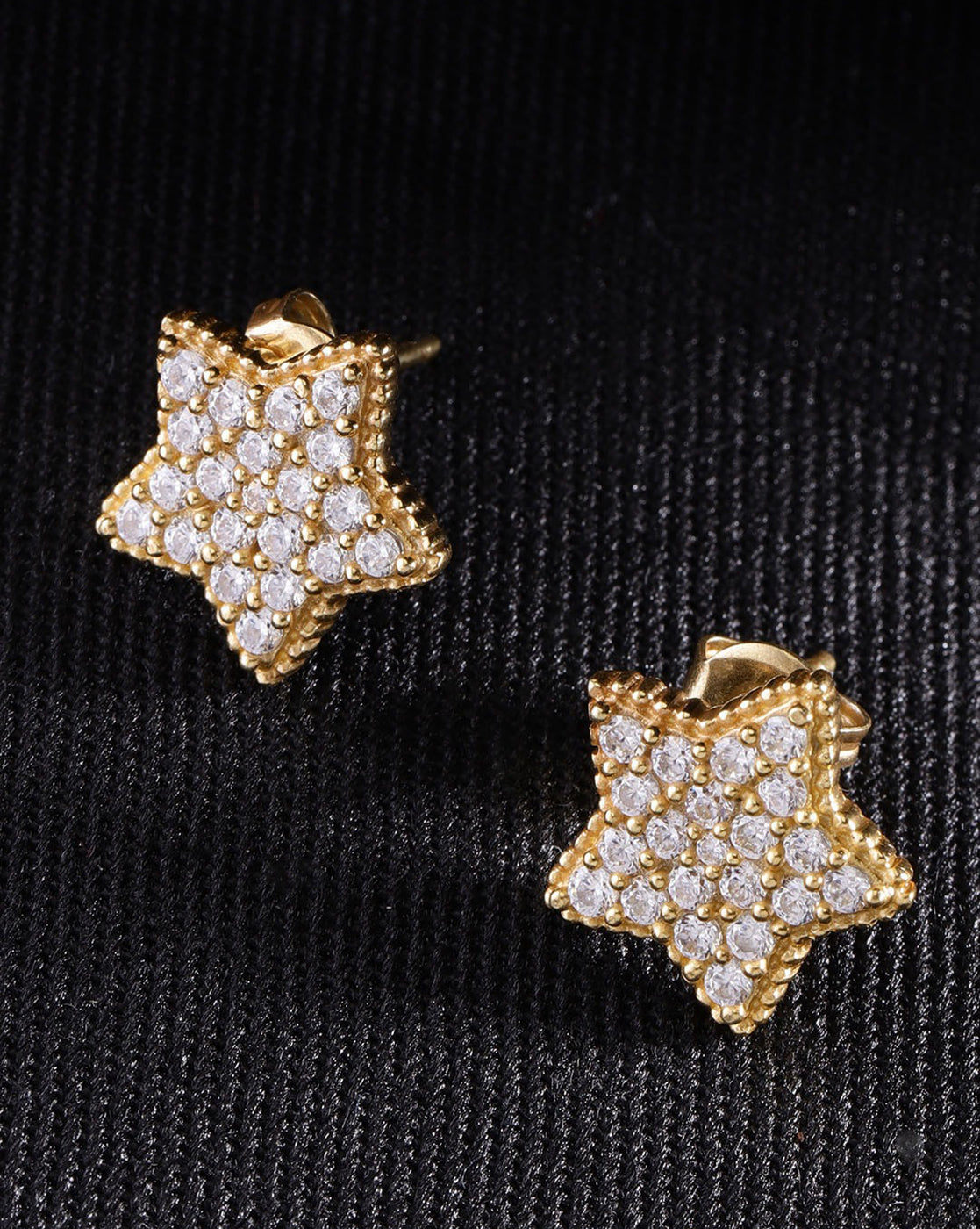Silver & Red Toned Cz Studded Drop Earring For Women - Wahe Jewels - Swadesiicart