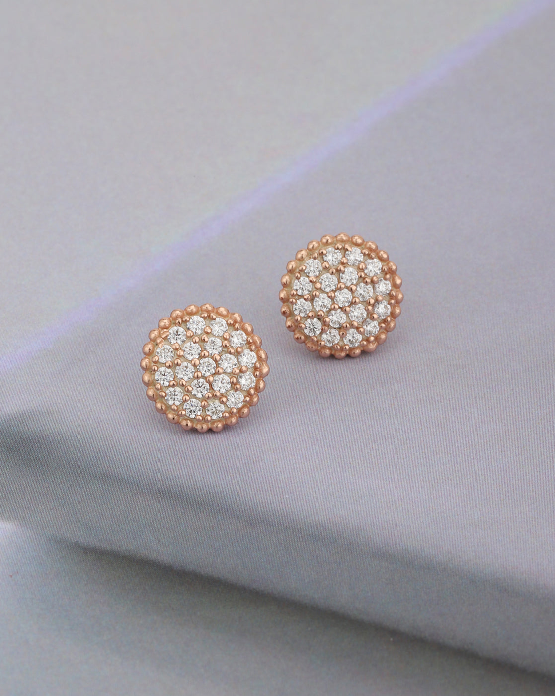 Gold-Polished Black Cz Circular Drop Earring For Women - Wahe Jewels - Swadesiicart