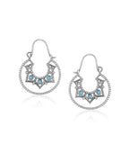 Gold-Polished Navy Blue Tasselled Contemporary Drop Earring For Women - Wahe Jewels - Swadesiicart