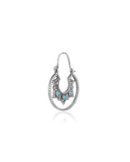 Gold-Polished Navy Blue Tasselled Contemporary Drop Earring For Women - Wahe Jewels - Swadesiicart