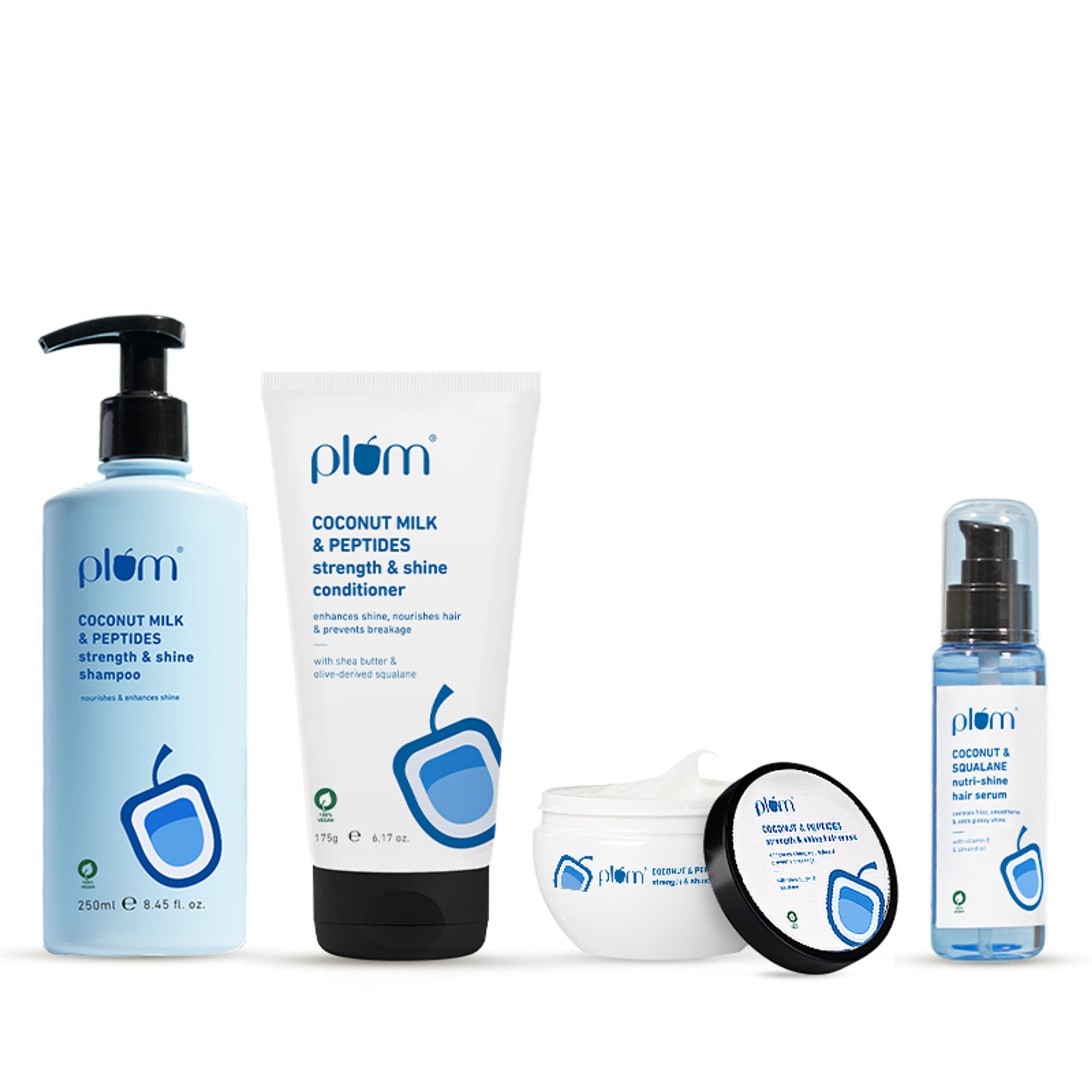 Plum Coconut & Peptides Strength & Shine Combo | Grocsy