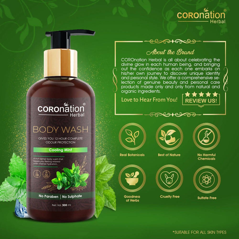 Coronation Herbal Cool Mint Body Wash | Grocsy