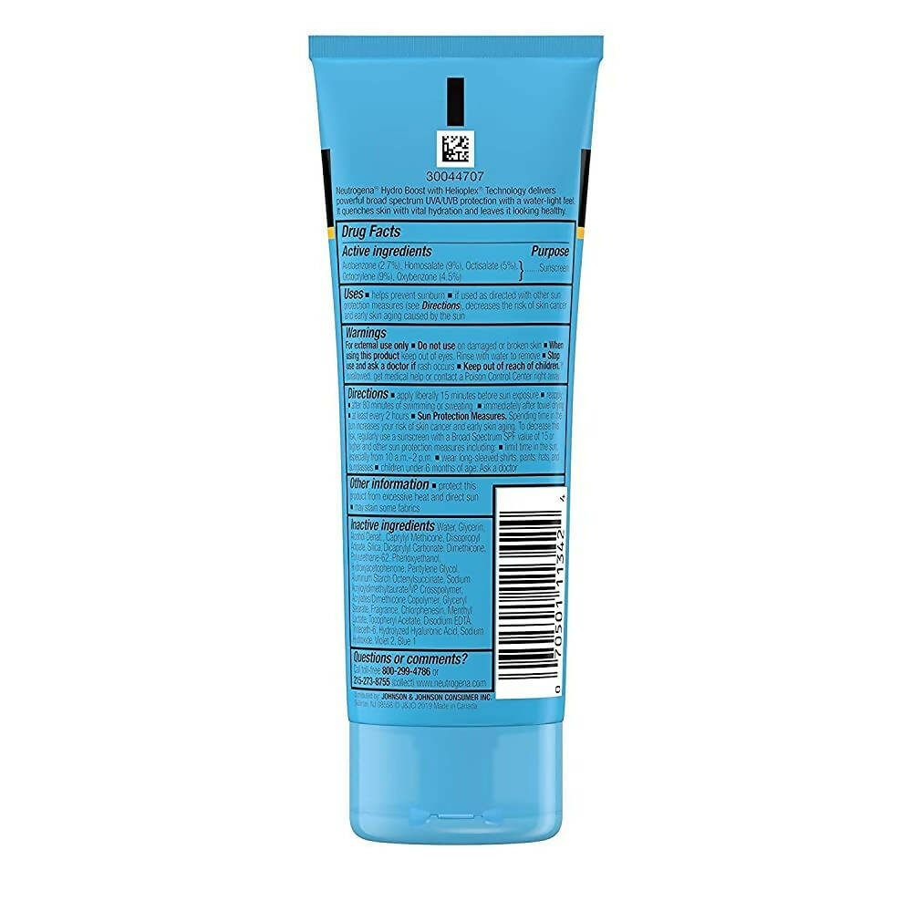 Neutrogena Hydro Boost Water Gel Sunscreen Lotion with Broad Spectrum SPF 50 | Grocsy