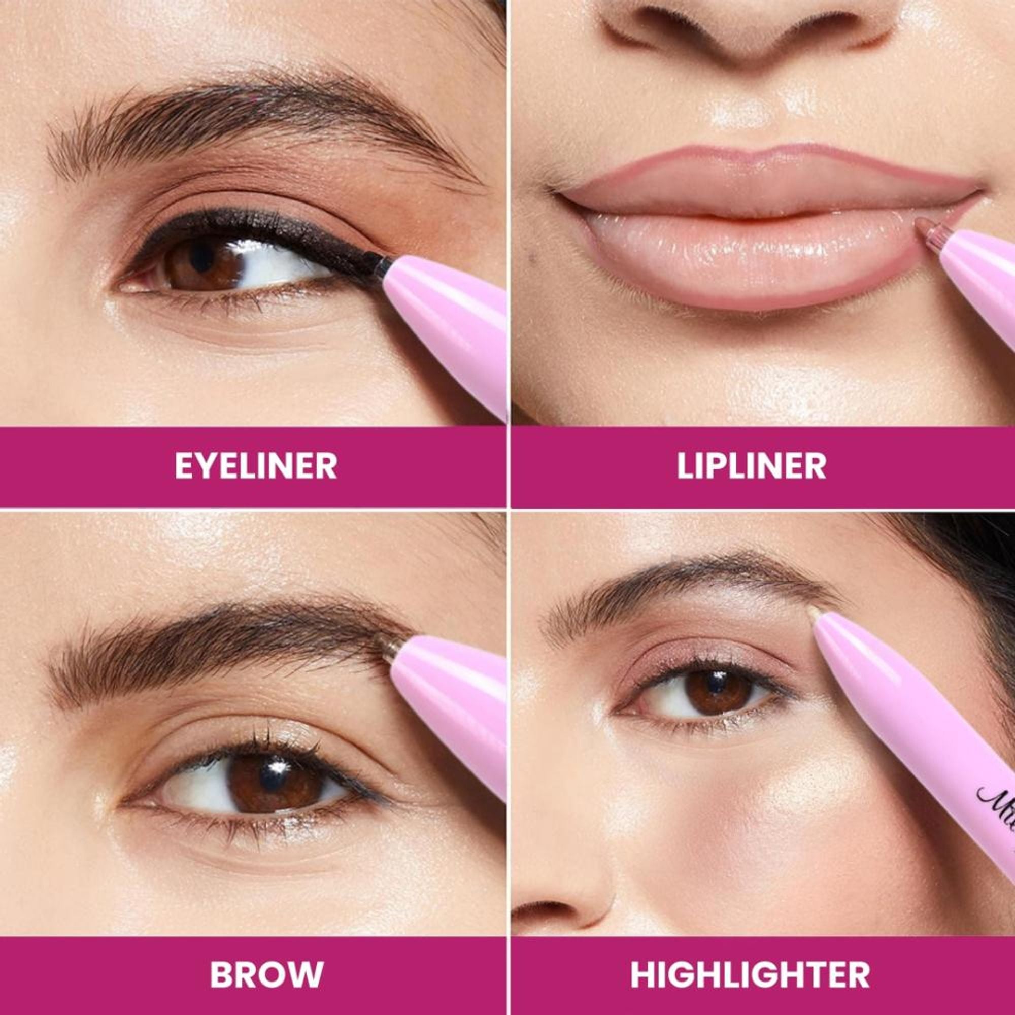 Milagro Beauty On-The-Go 4 In 1 Makeup Pen | Grocsy