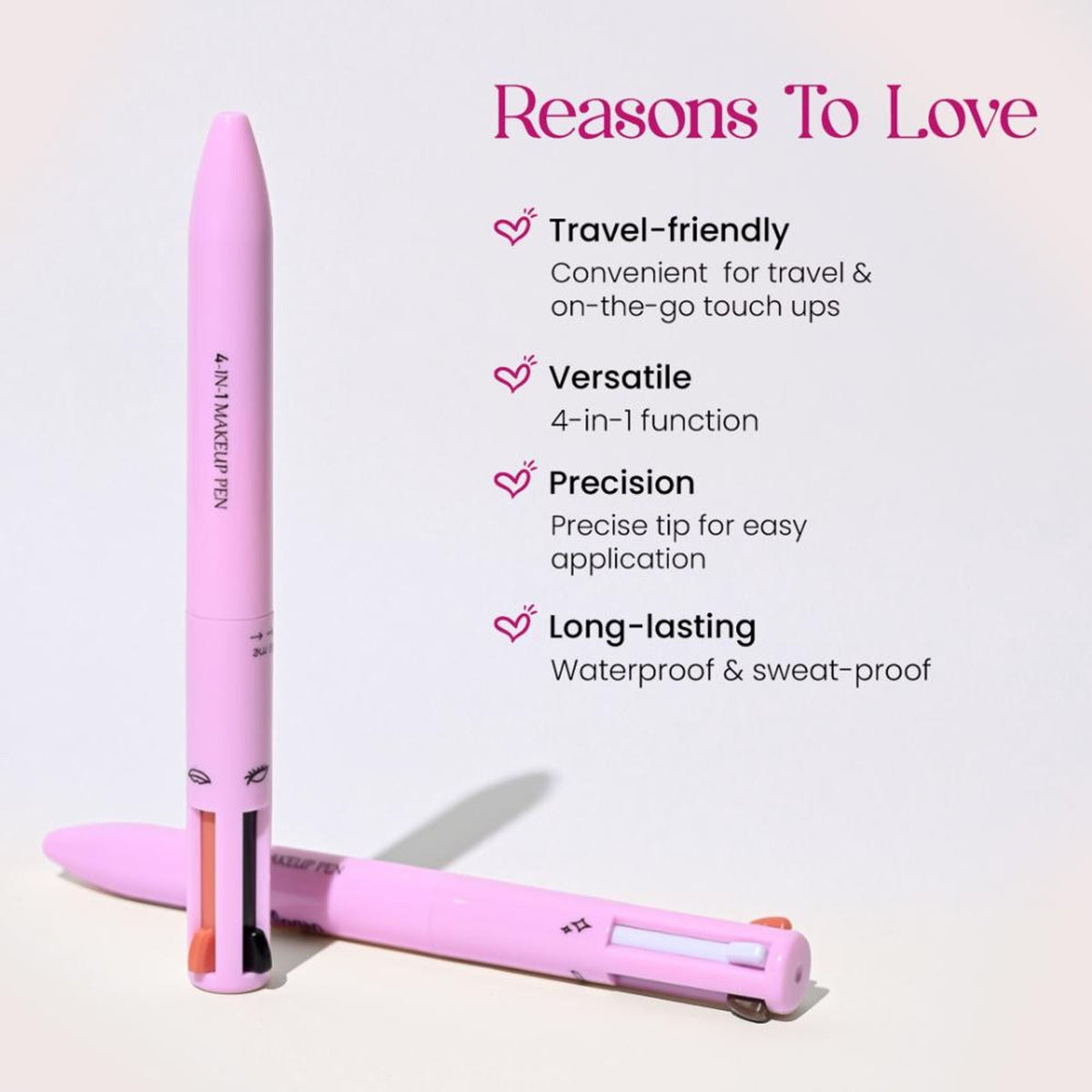 Milagro Beauty On-The-Go 4 In 1 Makeup Pen | Grocsy