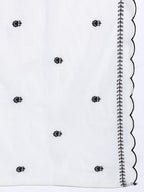 Indo Era Floral Embroidered Pure Cotton Kurta with Trousers & Dupatta | Grocsy