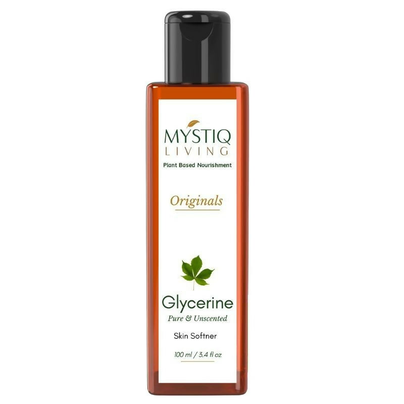 Mystiq Living Glycerine Pure And Unscented Liquid Gel 100% Organic For Face,Skin Care & Hair | Grocsy