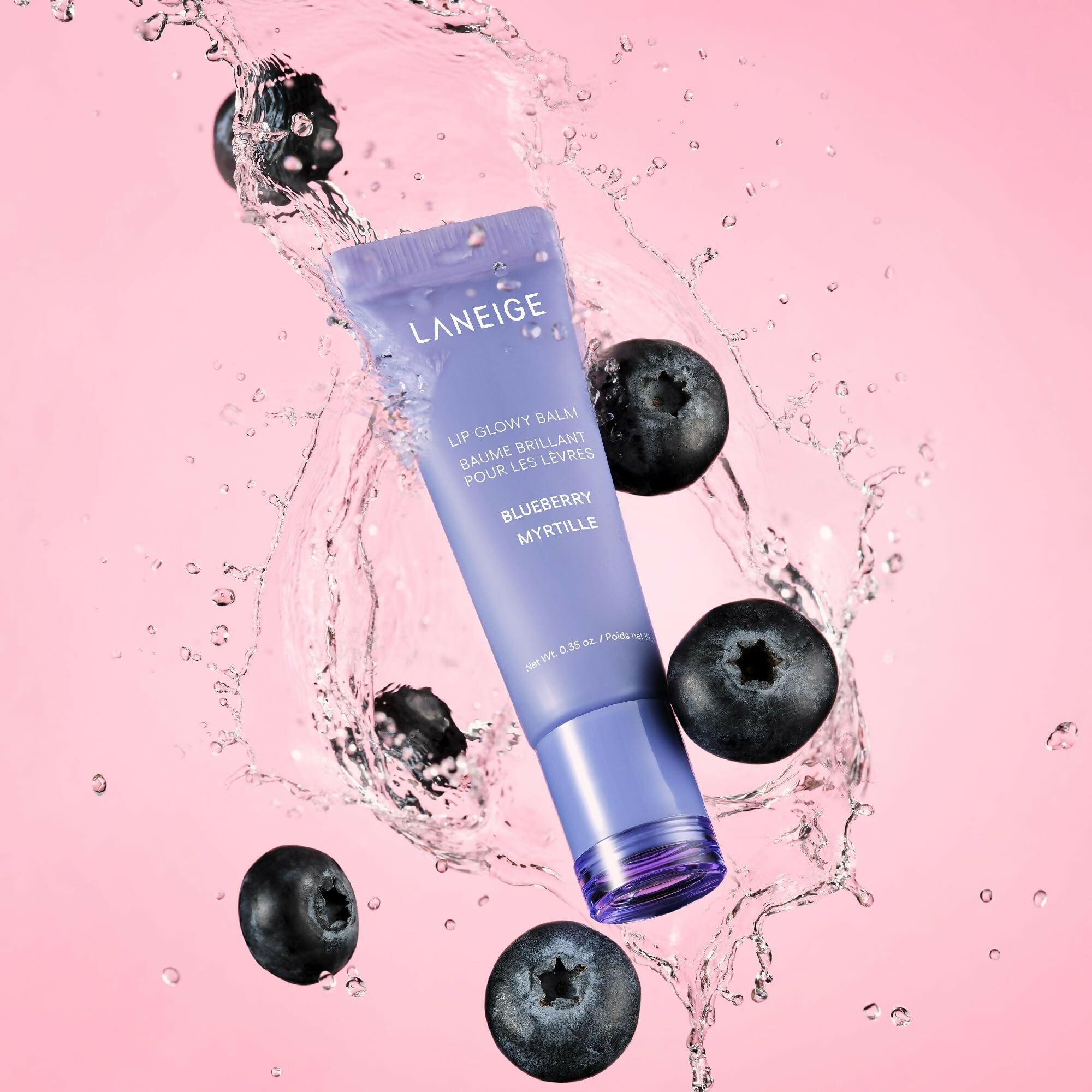 Laneige Lip Glowy Balm - BlueBerry - Korean Lip Balm | Grocsy