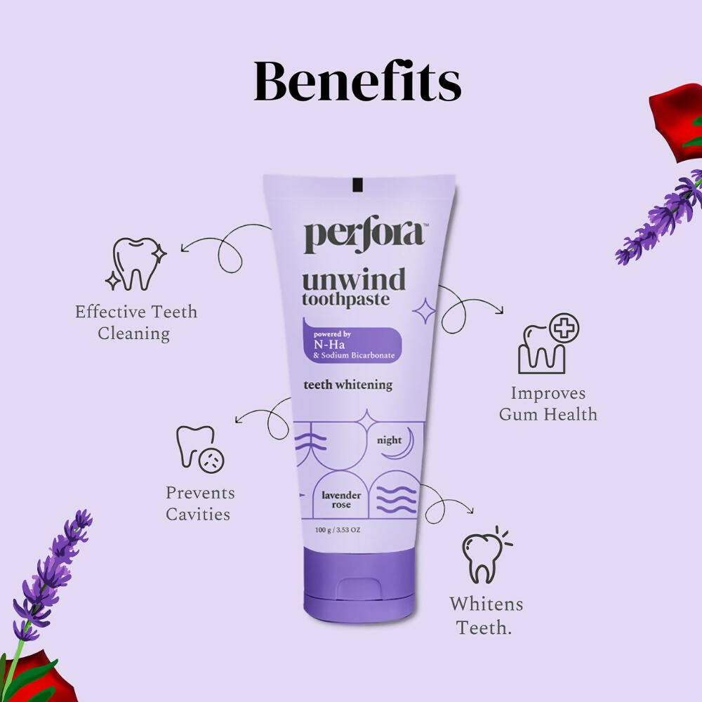 Perfora Unwind Toothpaste Lavender Rose | Grocsy