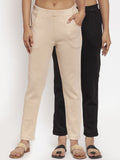 TAG 7 Women Pack of 2 Wool Blend Ankle-Length Leggings Pants | Grocsy