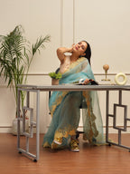 Tikhi Imli Embroidered Organza Heavy Work Saree | Grocsy