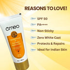 Omeo Sunscreen With Sandalwood, Turmeric, Papaya & Licorice Extract | Grocsy