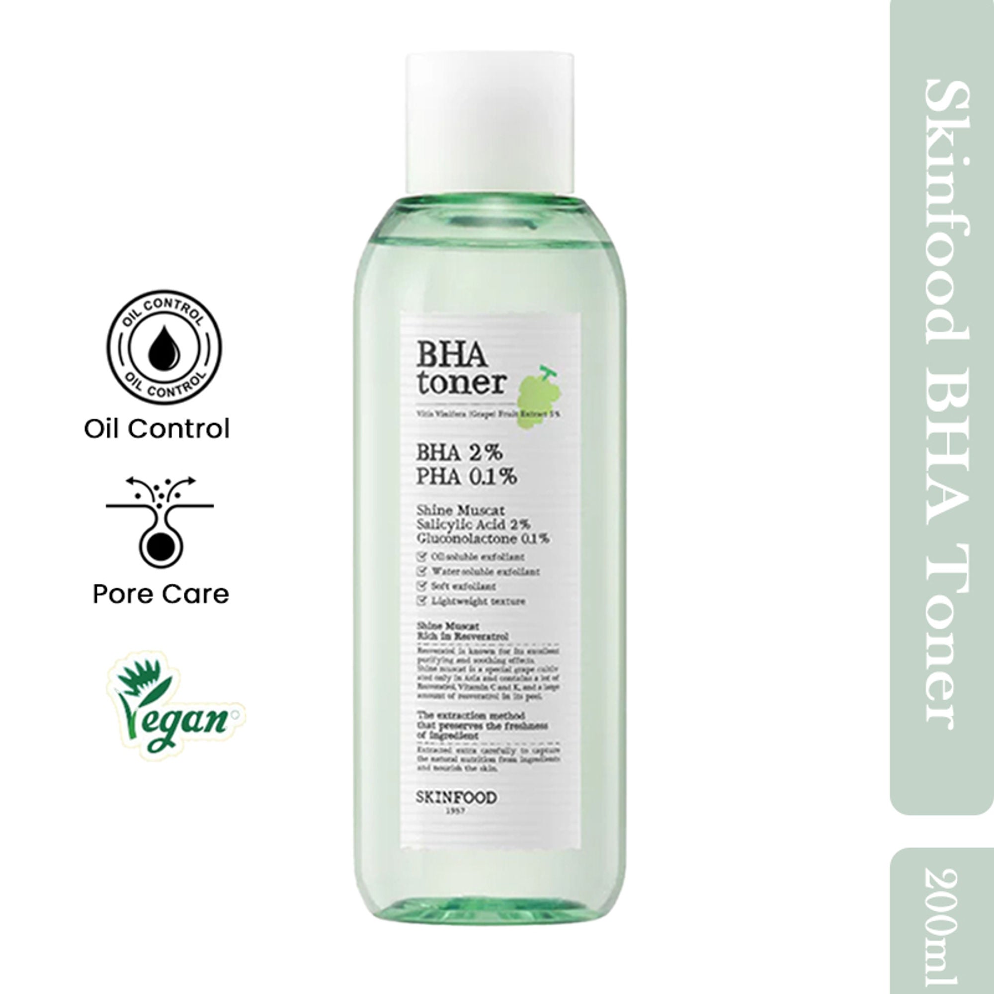 Skinfood Shine Muscat Bha Toner | Grocsy