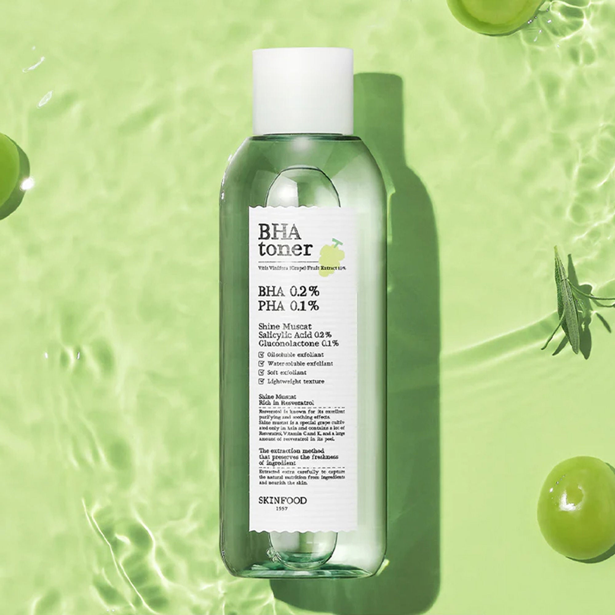 Skinfood Shine Muscat Bha Toner | Grocsy