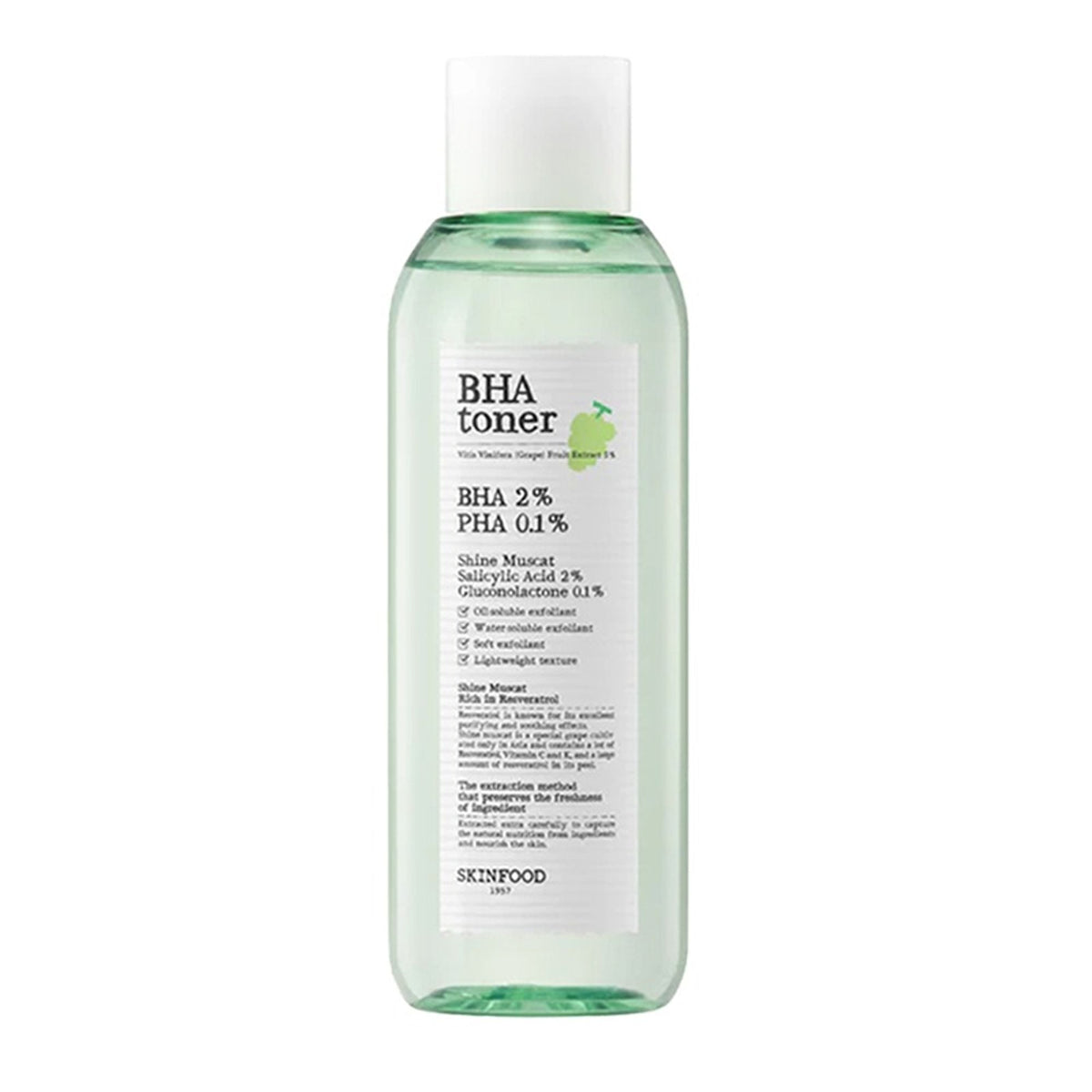 Skinfood Shine Muscat Bha Toner | Grocsy