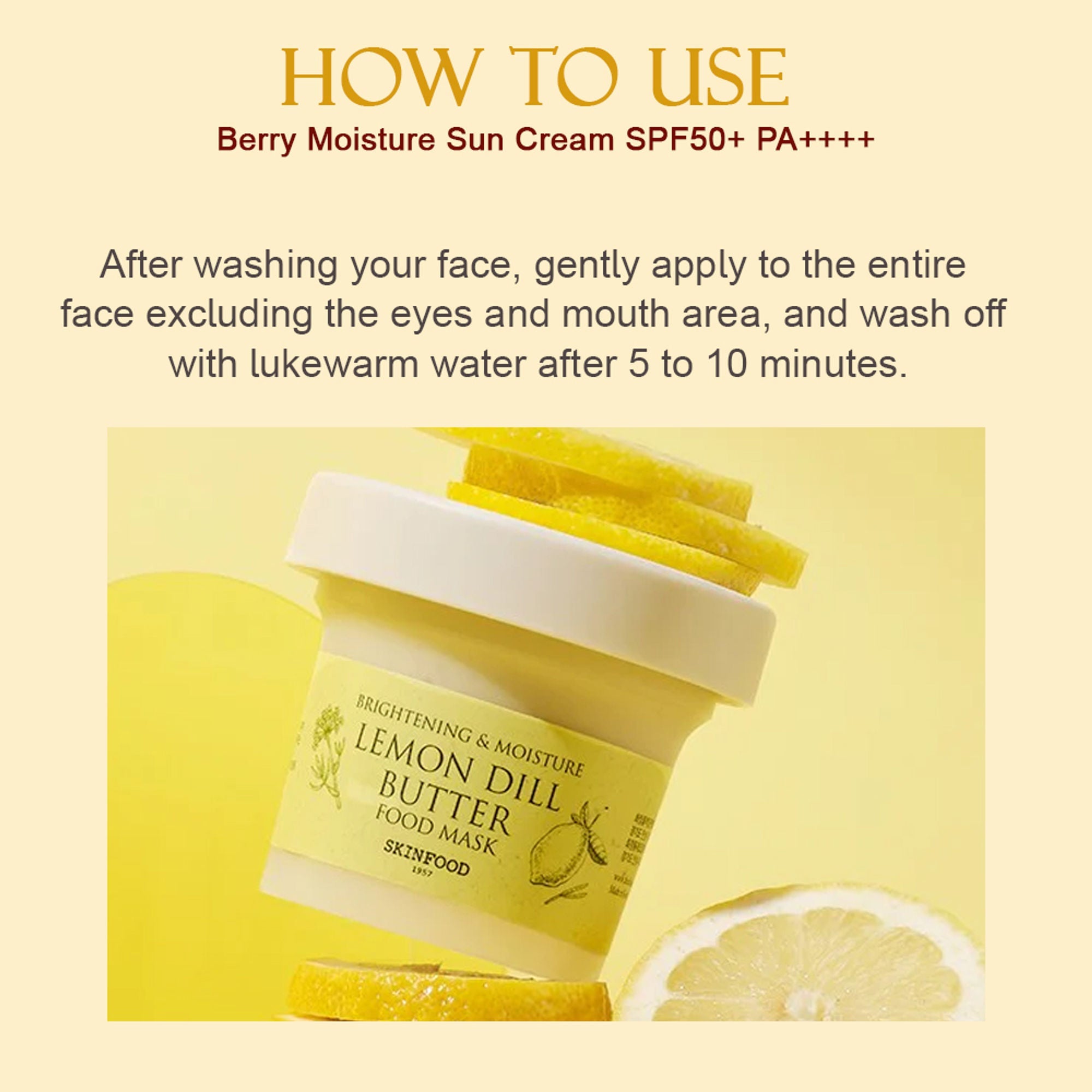 Skinfood Lemon Dill Butter Food Mask | Grocsy