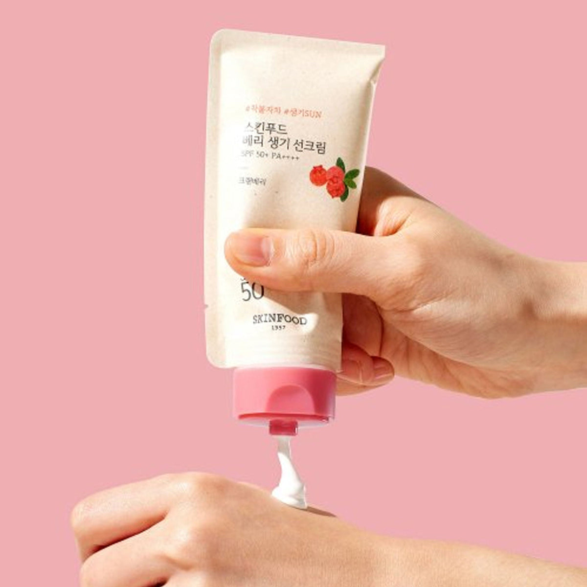 Skinfood Berry Glowing Sun Cream SPF 50+ PA++++ | Grocsy