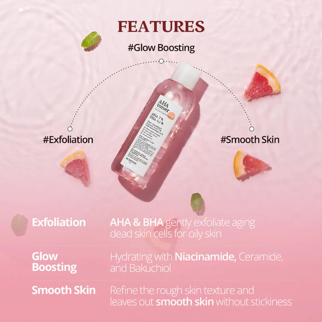 Skinfood Pink Grapefruit Aha Toner | Grocsy