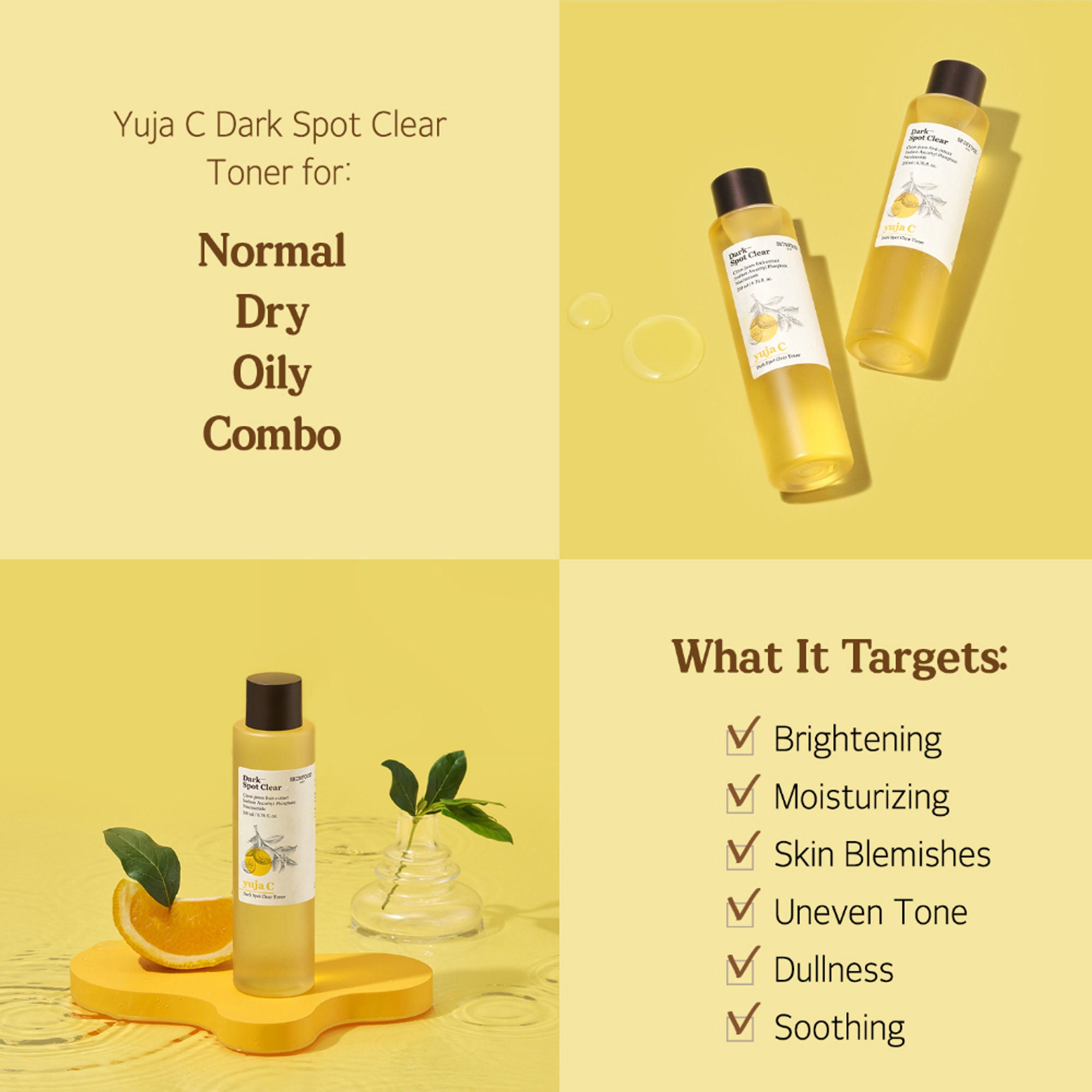 Skinfood Yuja C Dark Spot Clear Toner | Grocsy