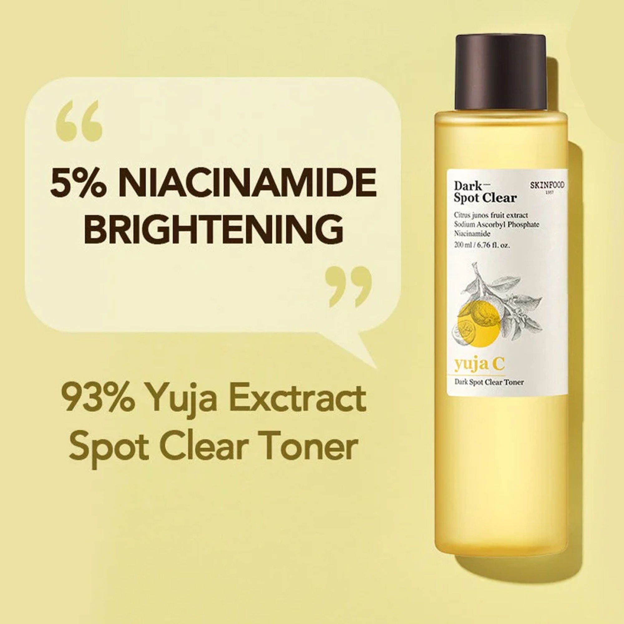 Skinfood Yuja C Dark Spot Clear Toner | Grocsy