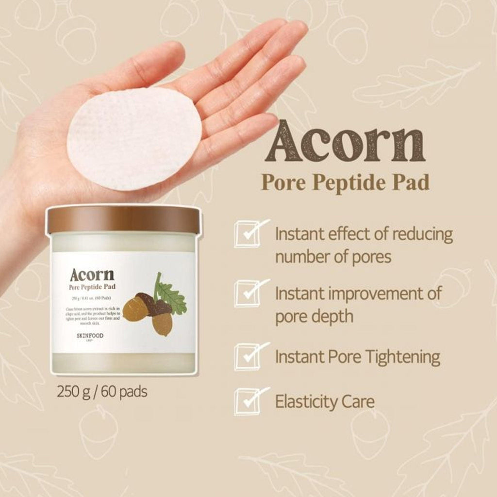 Skinfood Acorn Pore Peptide Pad | Grocsy