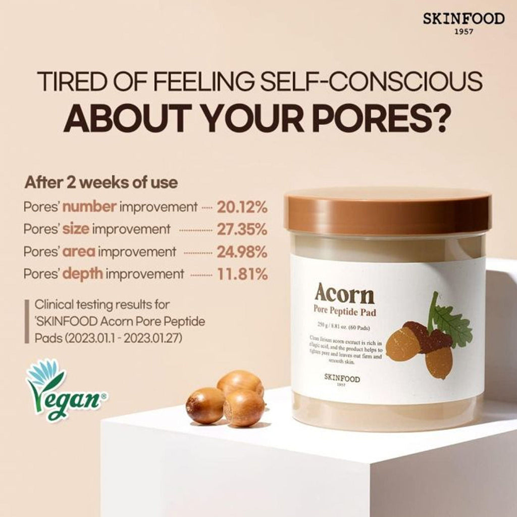 Skinfood Acorn Pore Peptide Pad | Grocsy