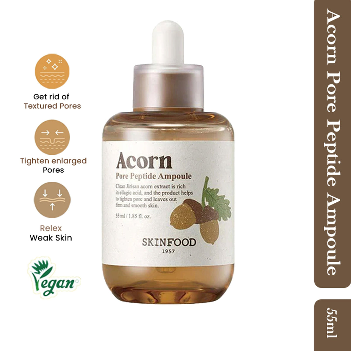 Skinfood Acorn Pore Peptide Ampoule | Grocsy