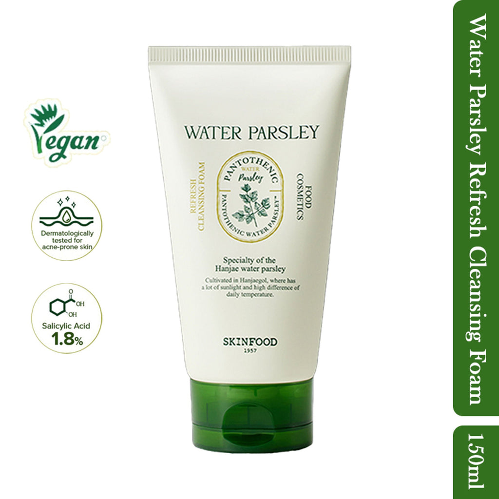 Skinfood Pantothenic Water Parsley Refresh Cleansing Foam | Grocsy