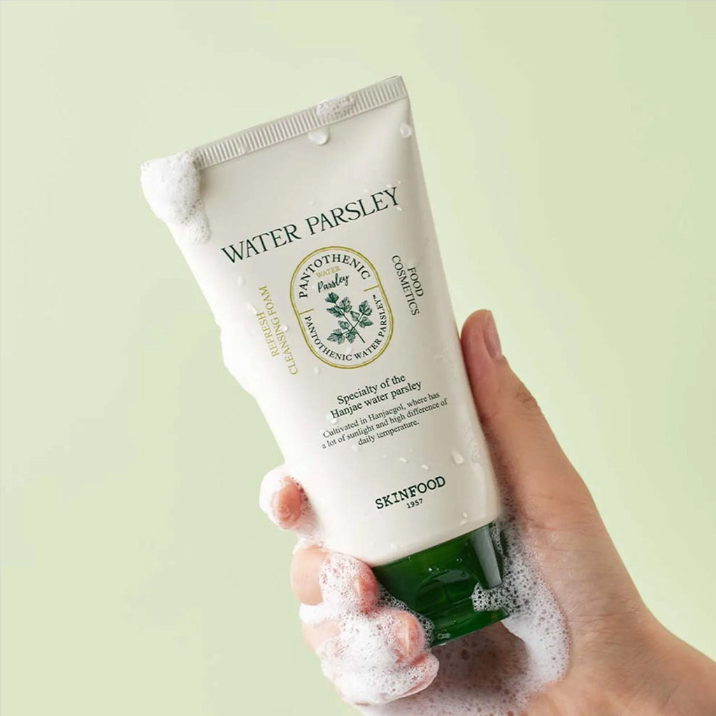 Skinfood Pantothenic Water Parsley Refresh Cleansing Foam | Grocsy
