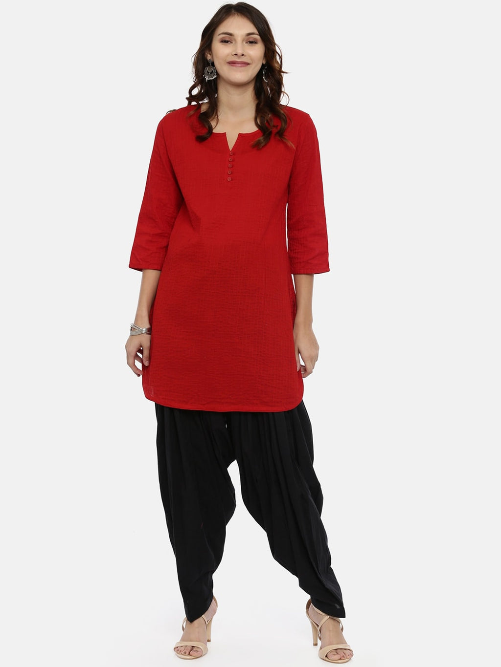 Souchii Black Solid Patiala | Grocsy