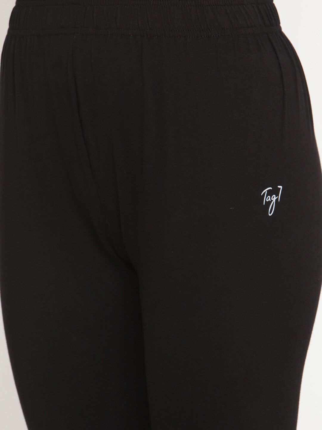 TAG 7 Women Pack Of 2 Solid Comfort-Fit Ankle-Length Leggings | Grocsy