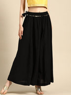 TAG 7 Women Flared Ethnic Palazzos | Grocsy