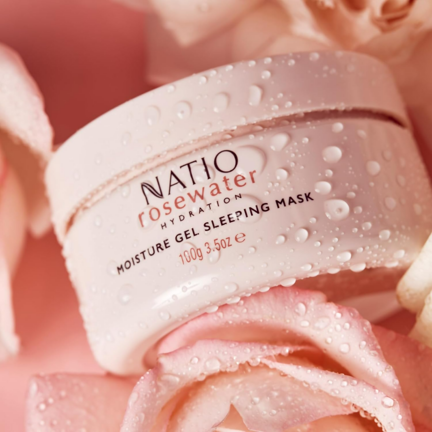 Natio Rosewater Hydration Moisture Gel Sleeping Mask | Grocsy