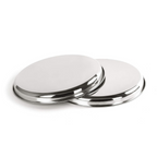 Sumeet Stainless Steel Heavy Gauge Deep Wall Dinner Plates with Mirror Finish | Grocsy