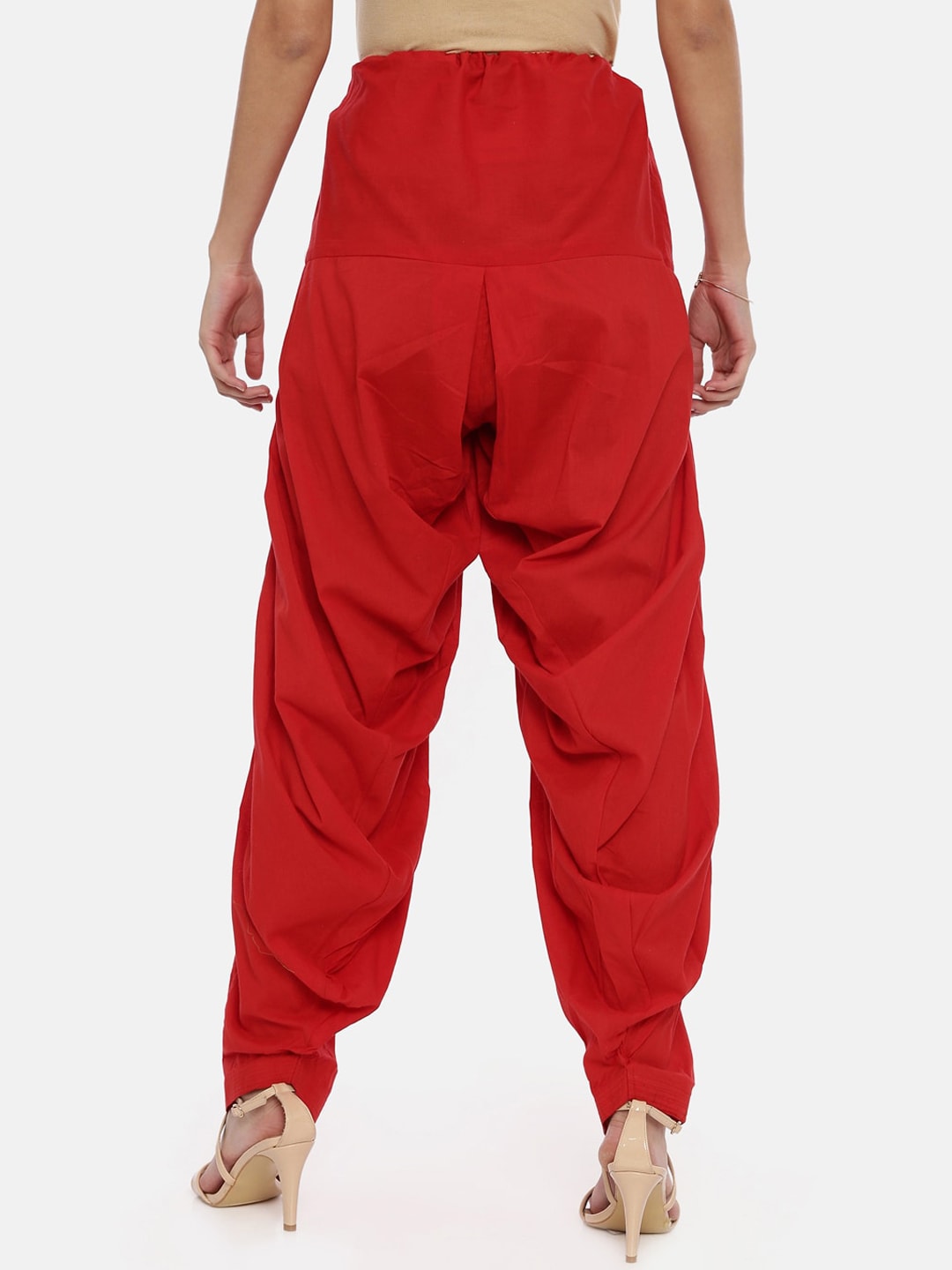 Souchii Red Solid Patiala | Grocsy