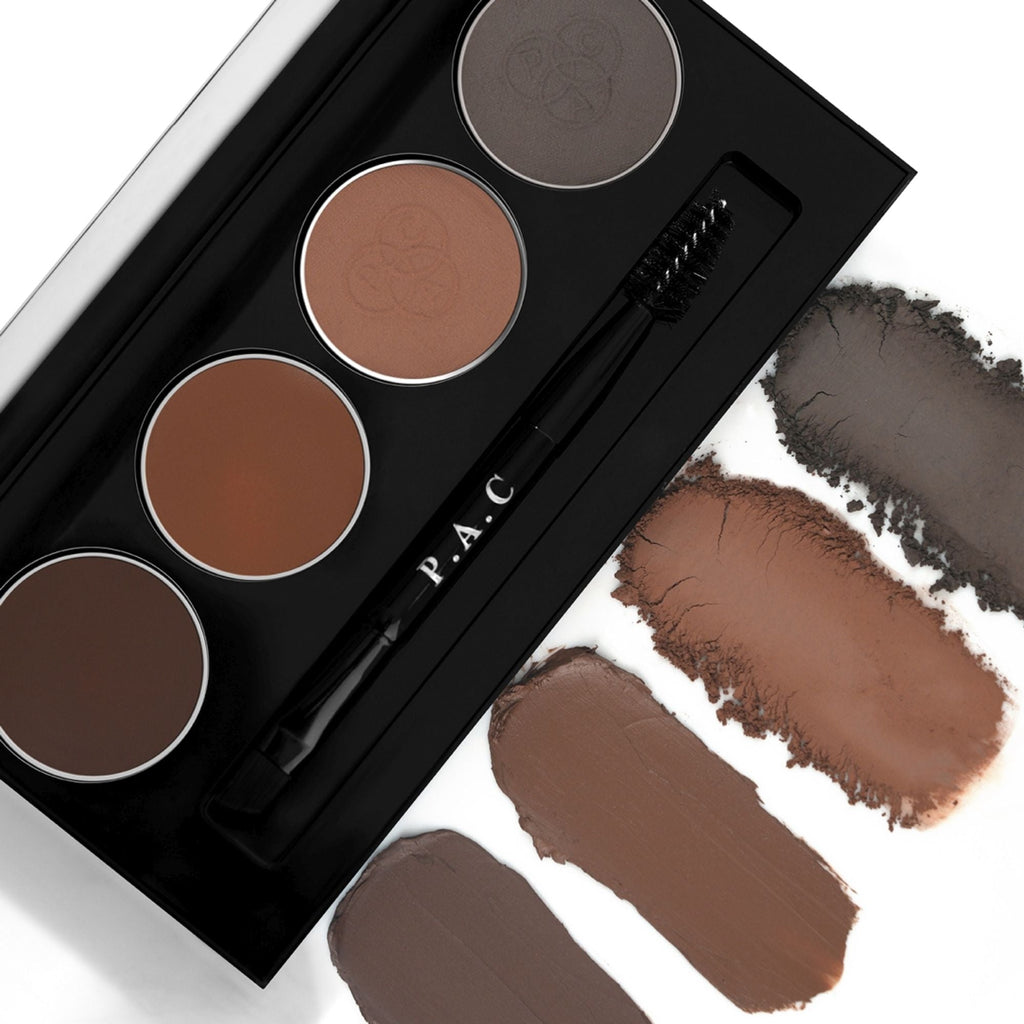 PAC Studio SuperBrowww Palette X4 01 Arch My Brows -Cream & Powder Formula Natural Shades Seamless Blending | Grocsy