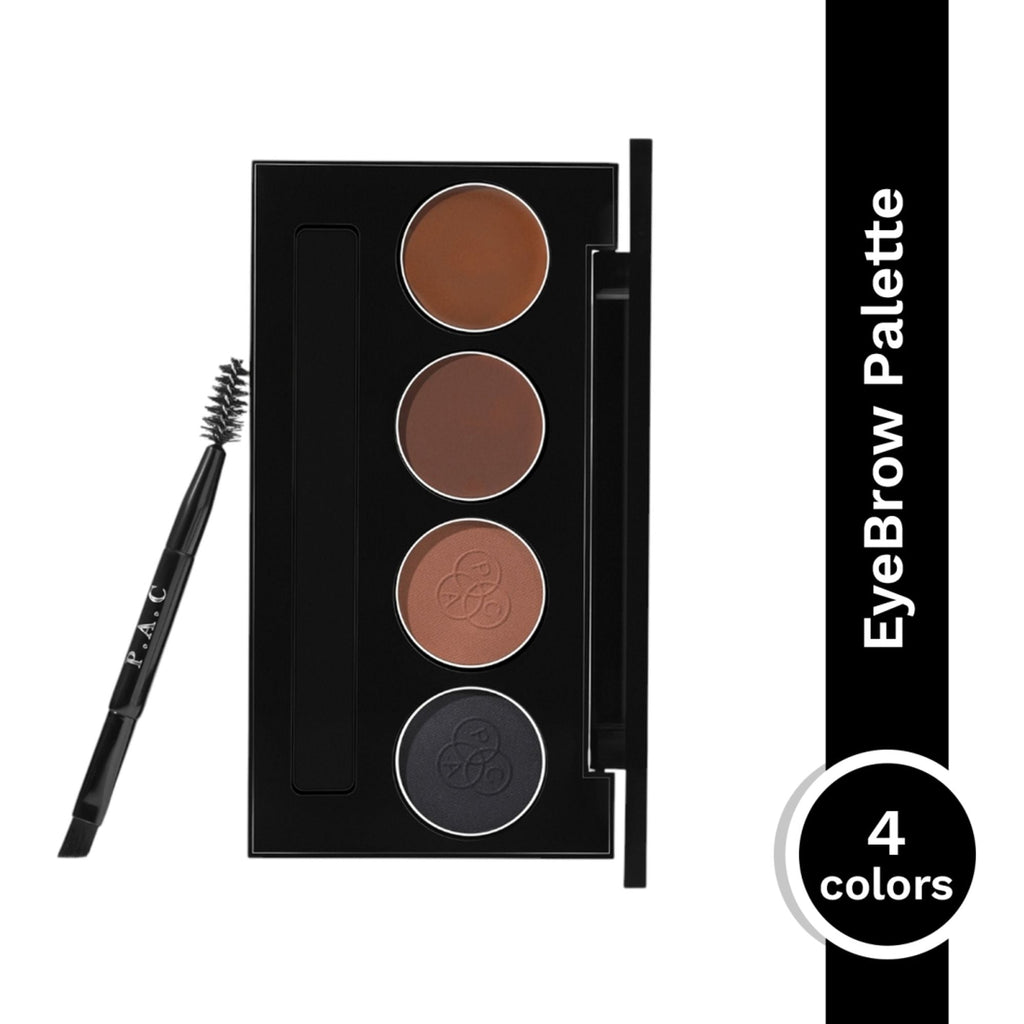 PAC Studio SuperBrowww Palette X4 02 Brow Binge - Cream & Powder Formula, Natural Shades, Seamless Blending | Grocsy