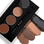 PAC Studio SuperBrowww Palette X4 02 Brow Binge - Cream & Powder Formula, Natural Shades, Seamless Blending | Grocsy