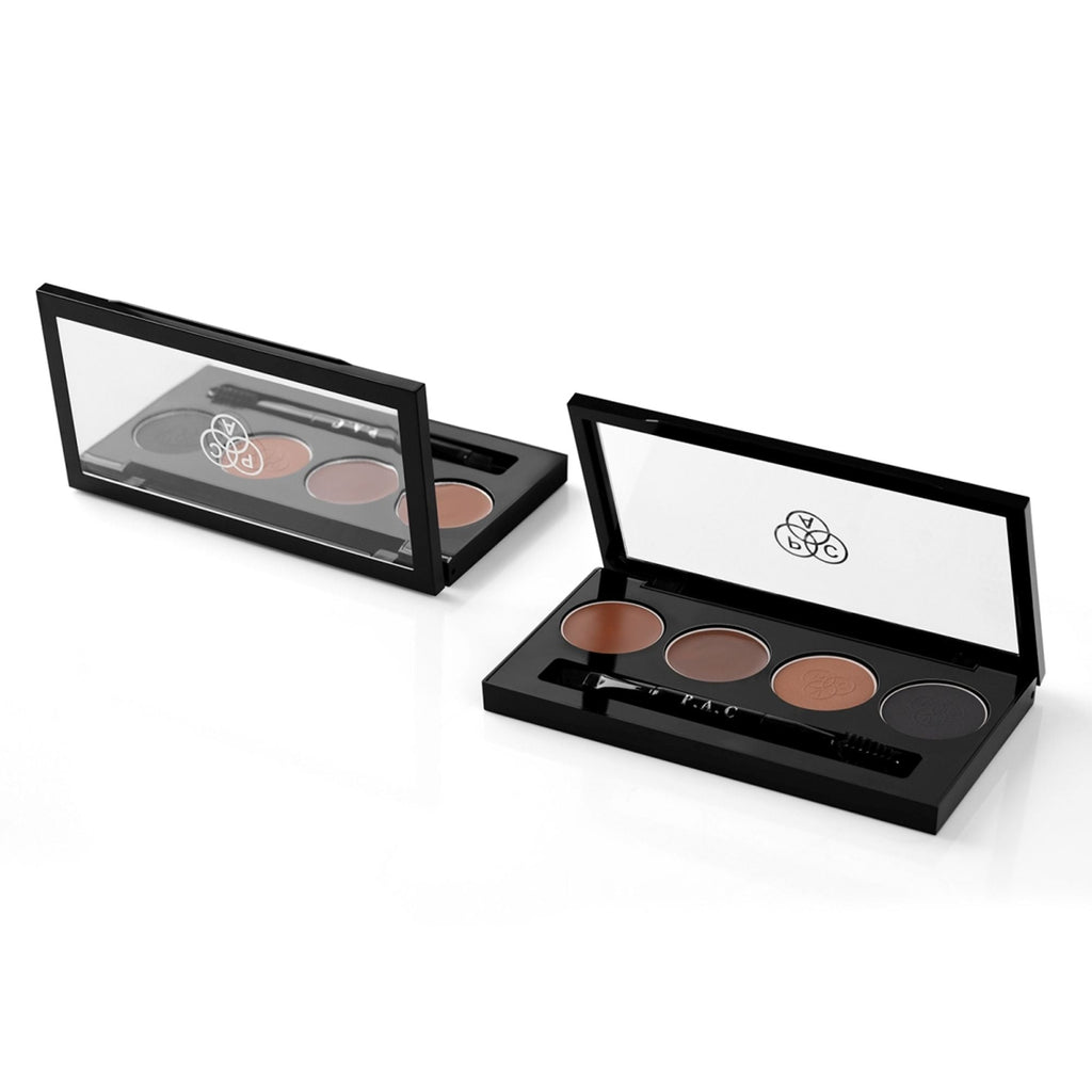 PAC Studio SuperBrowww Palette X4 02 Brow Binge - Cream & Powder Formula, Natural Shades, Seamless Blending | Grocsy