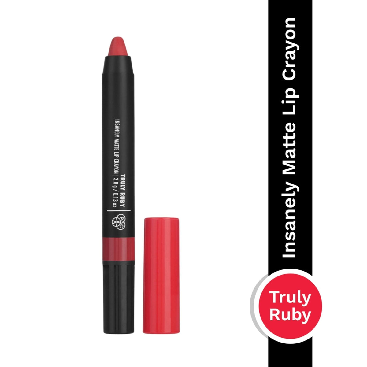 PAC Studio Insanely Matte Lip Crayon - Truly Ruby | Grocsy