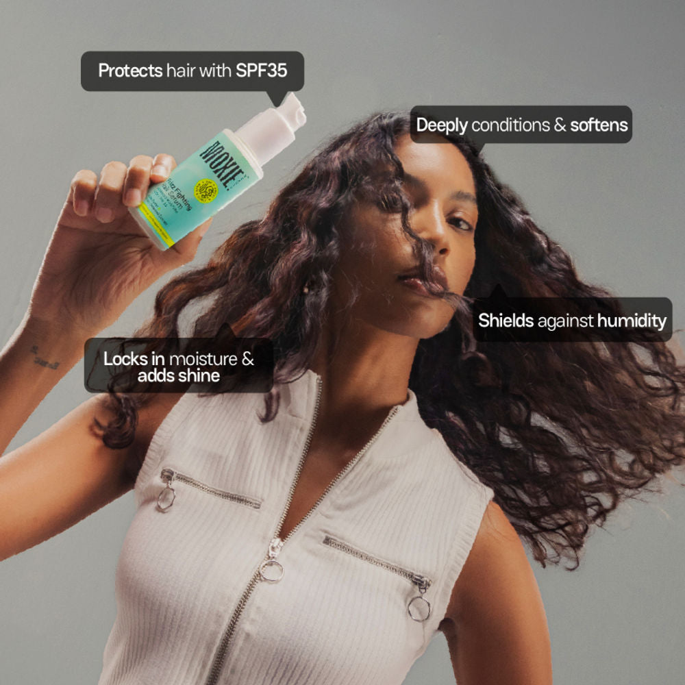 Moxie Beauty Ditch-The-Frizz Trio - Shampoo, Conditioner & Hair Serum | Grocsy