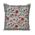 The Decor Nook Red Floral Print Cushion Cover | Grocsy